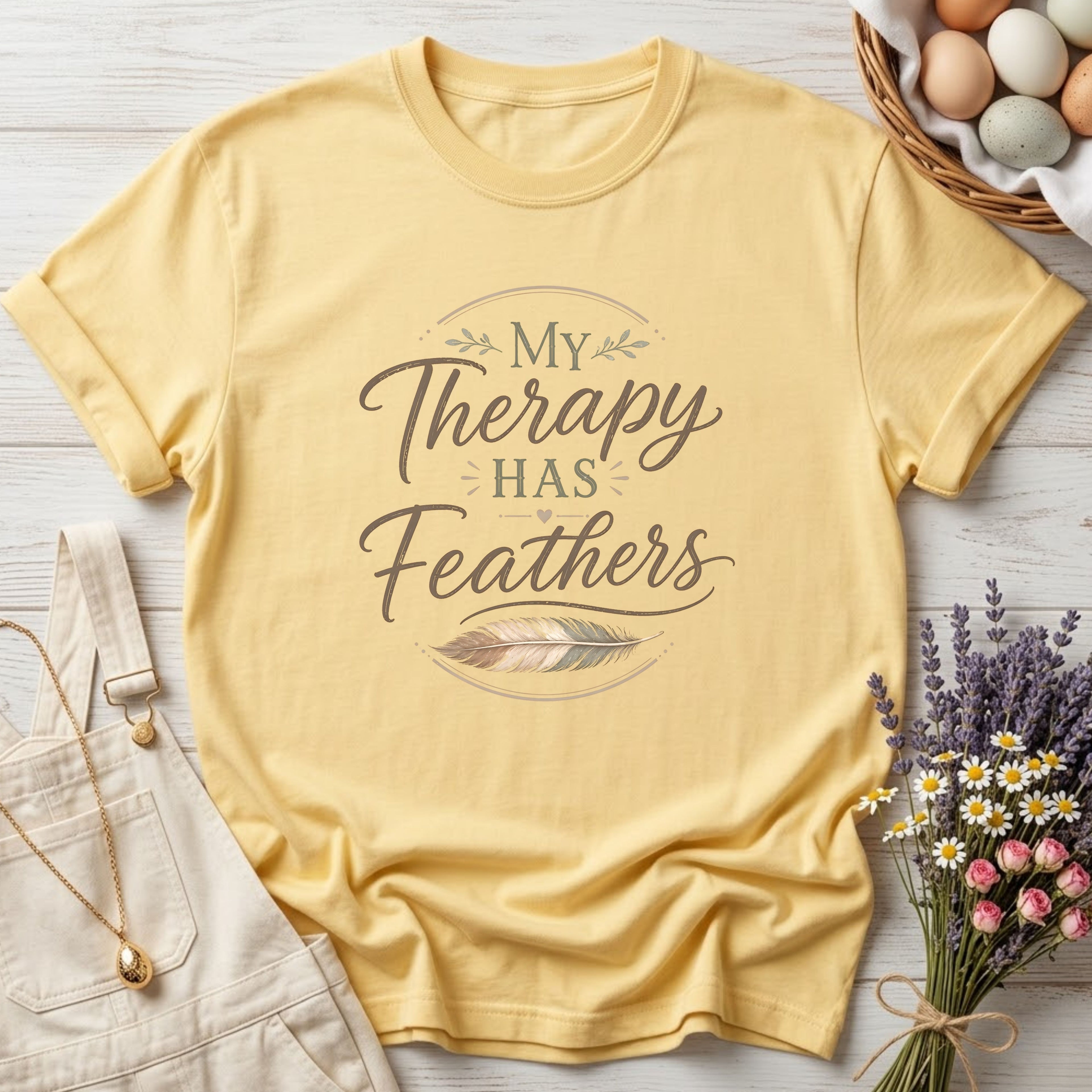My Therapy Has Feathers Tee
