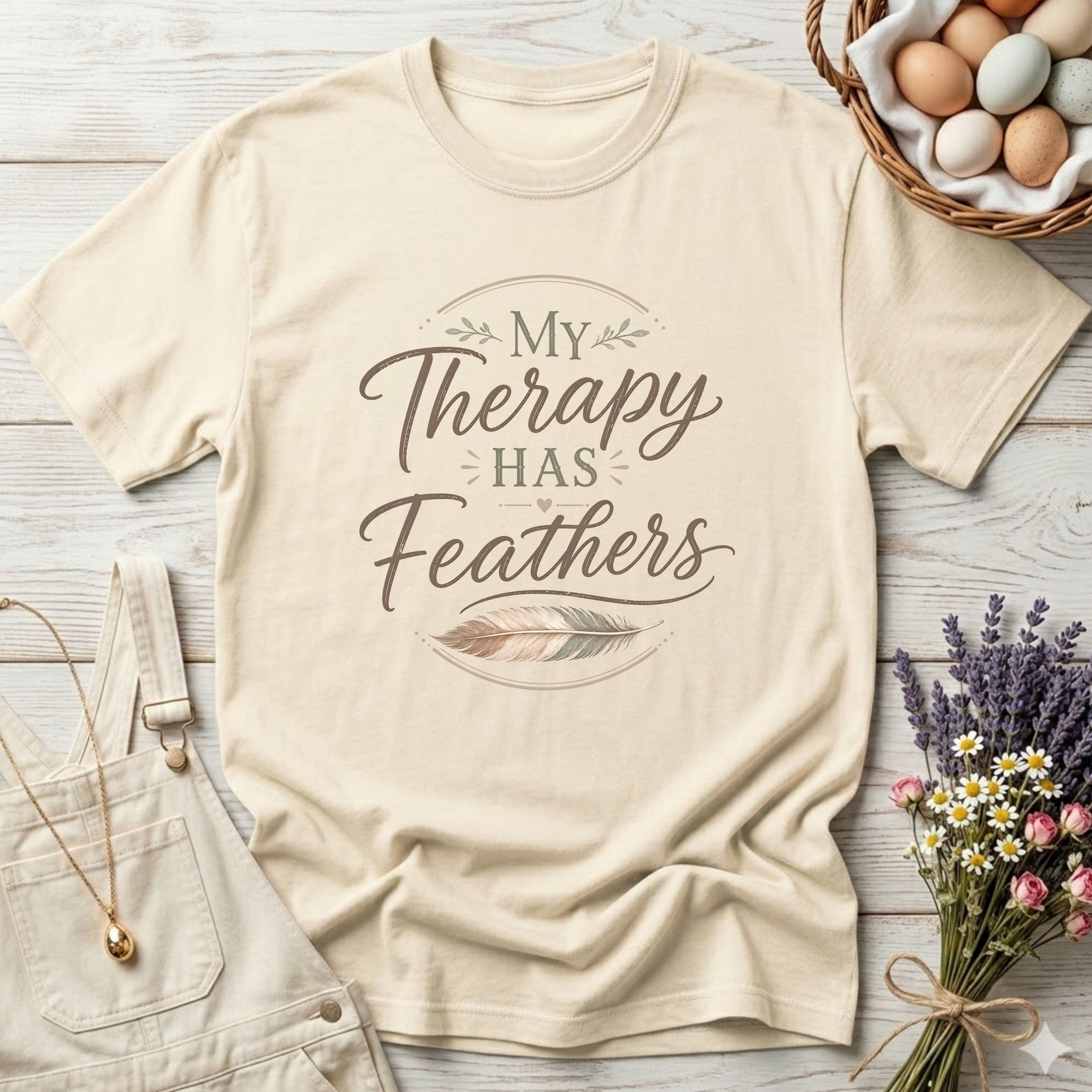 My Therapy Has Feathers Tee