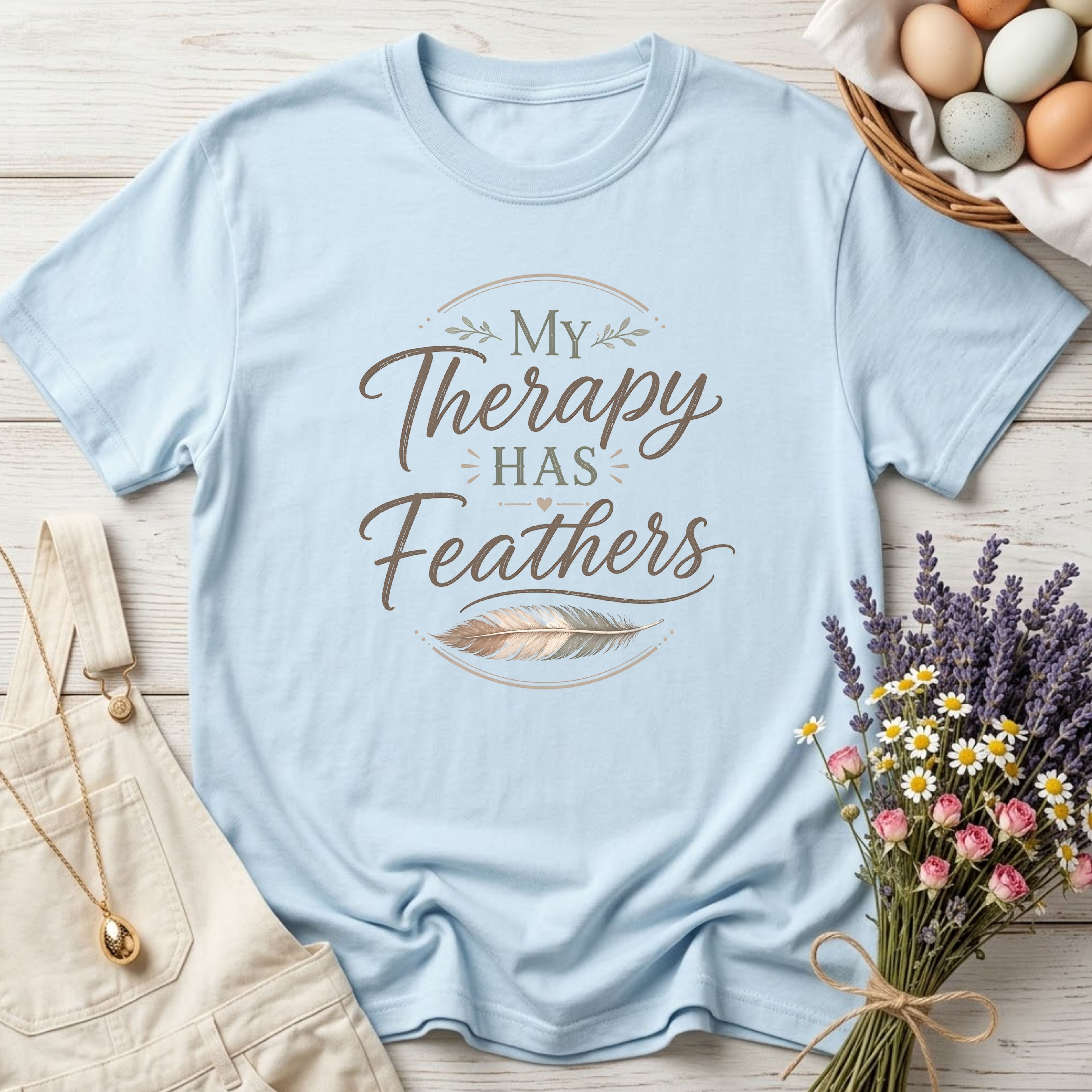 My Therapy Has Feathers Tee