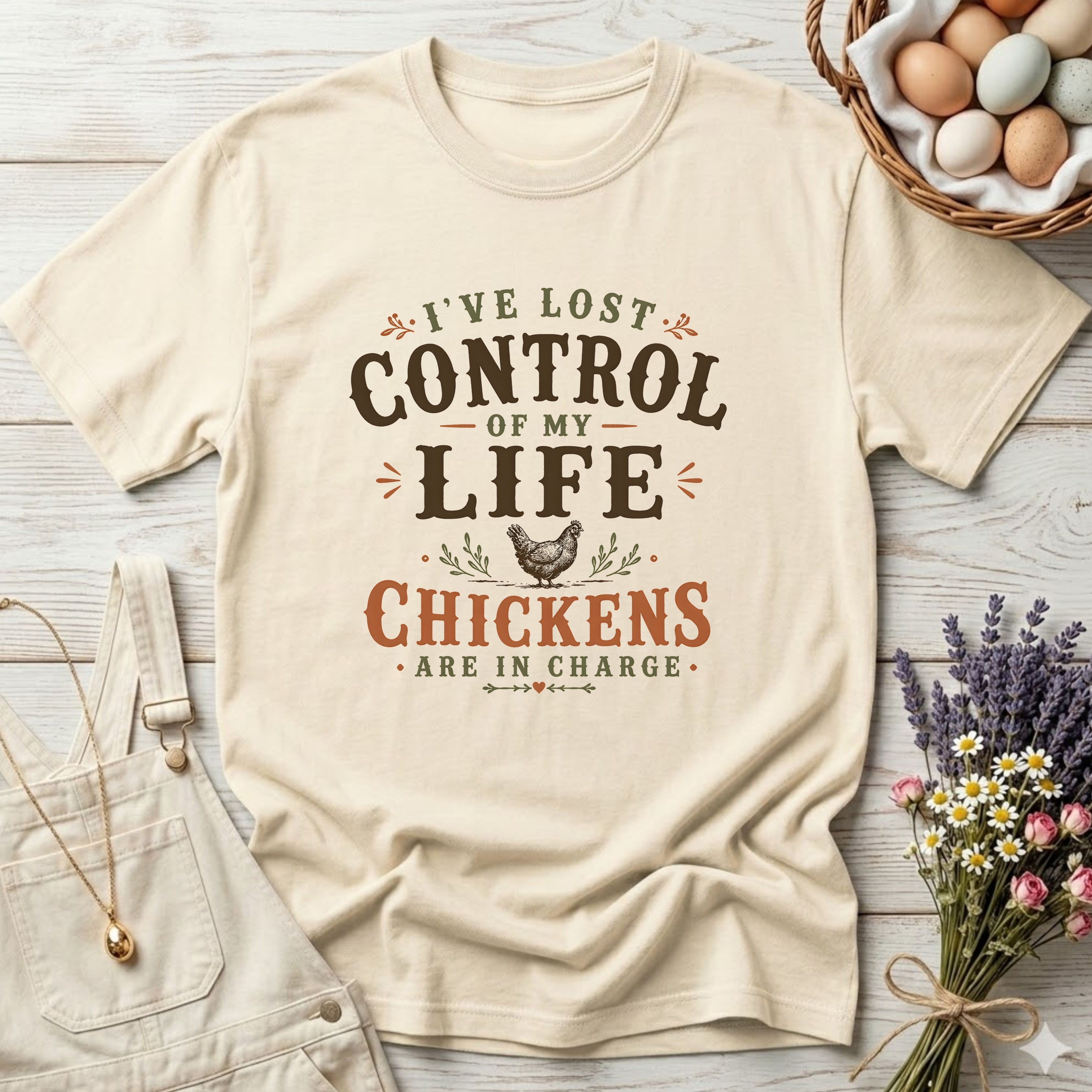 I've Lost Control of My Life Chickens Are in Charge Tee