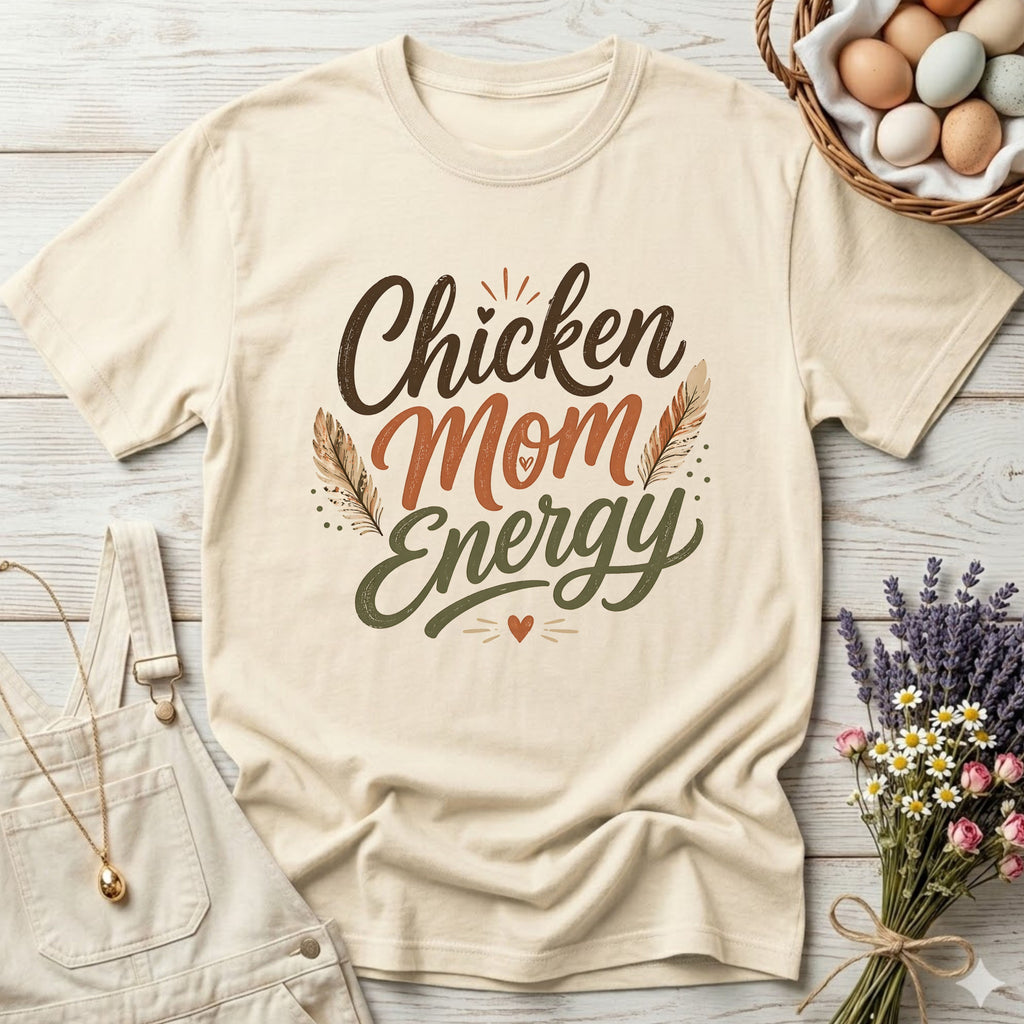 Chicken Mom Energy Tee