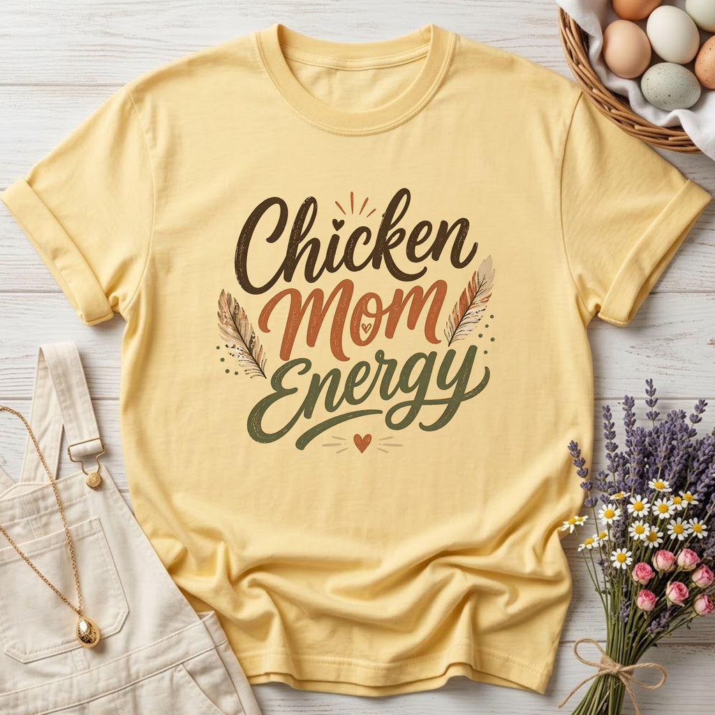 Chicken Mom Energy Tee