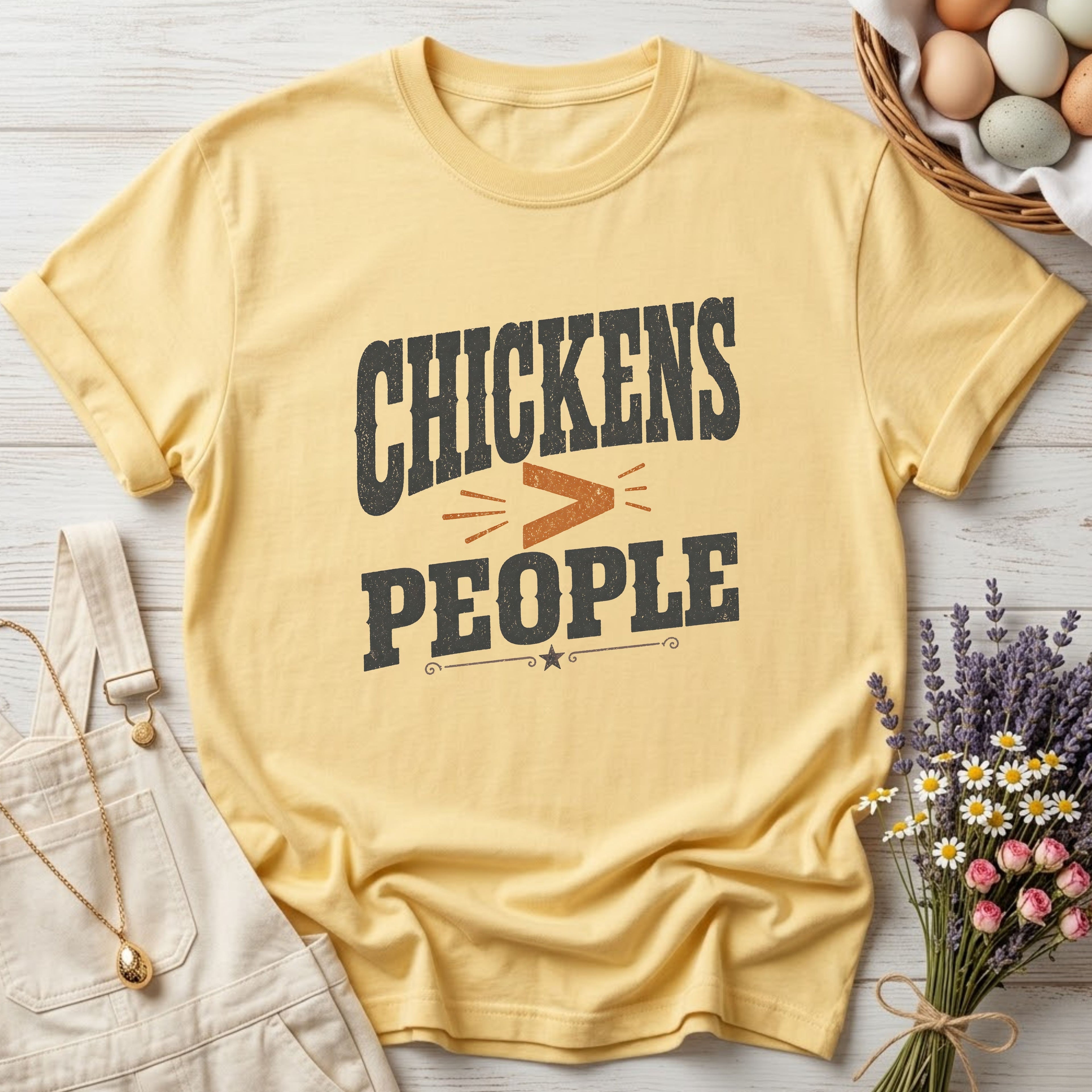 Chickens Greater Than People Tee