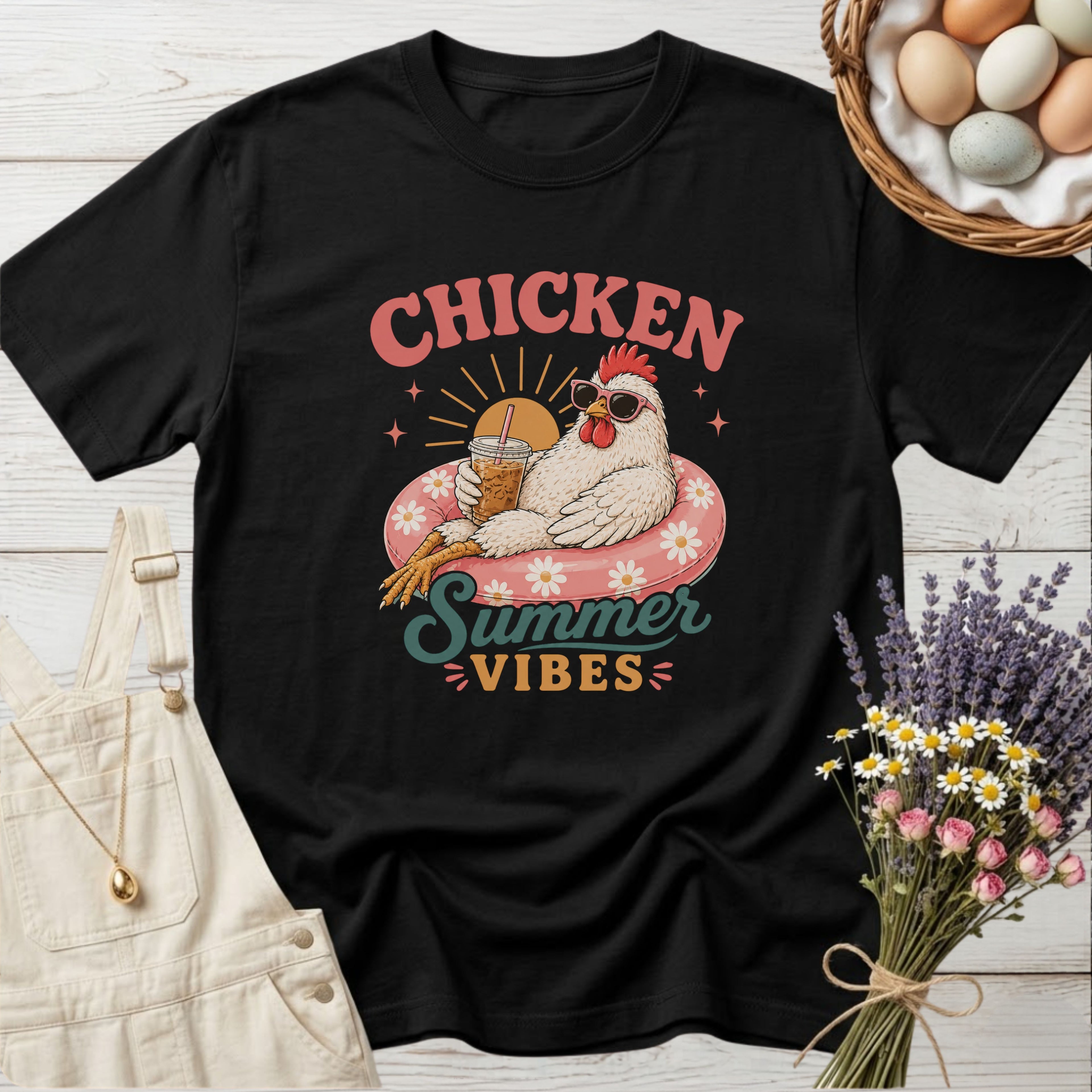 Chicken Summer Vibes Tee